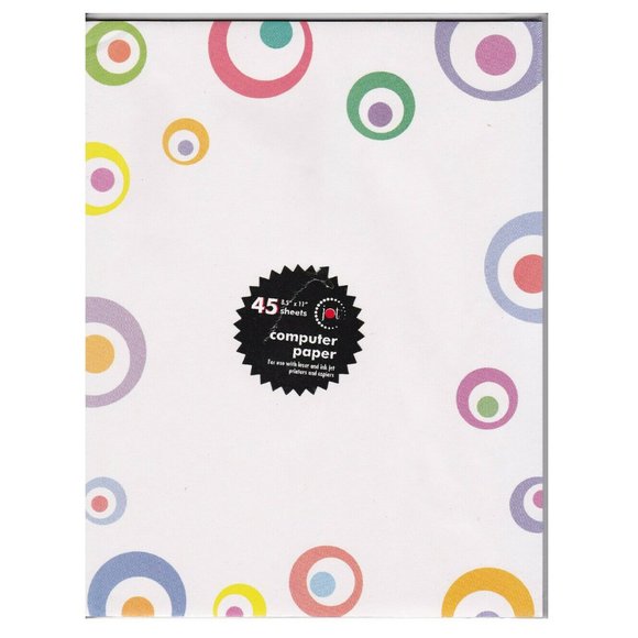 JOT Office Circle Stationery Paper 45 Sheets 85 X 1 Poshmark